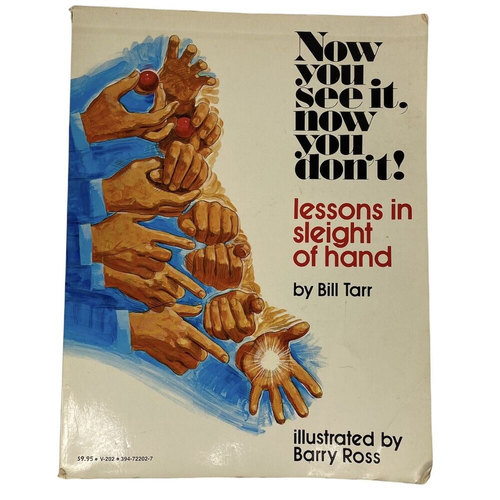Now You See It Now You Don’t PB Book‎ Bill Tarr Lessons In Slight Of Hand Magic
